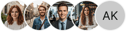 Multiple investor profile avatars on Garuda Kapitalne trading review block